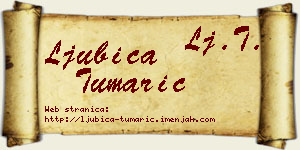 Ljubica Tumarić vizit kartica